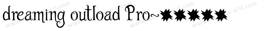dreaming outload Pro字体转换